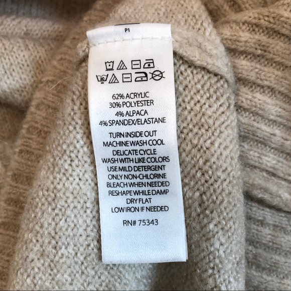 William Rast Beige Turtleneck Sweater - Picture 5 of 10